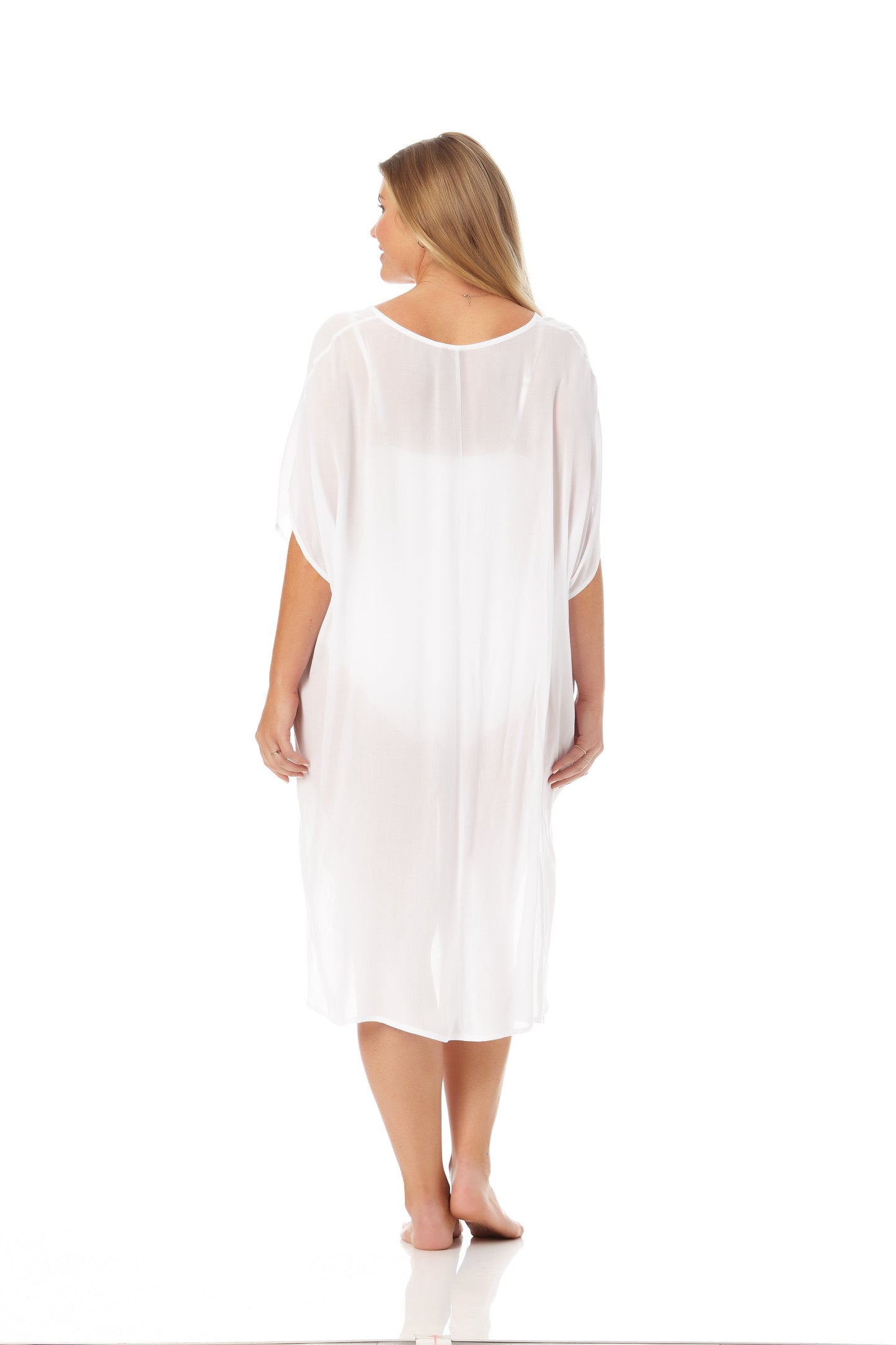 Women's Plus Size Live In Color Easy Tunic Swimsuit Cover Up