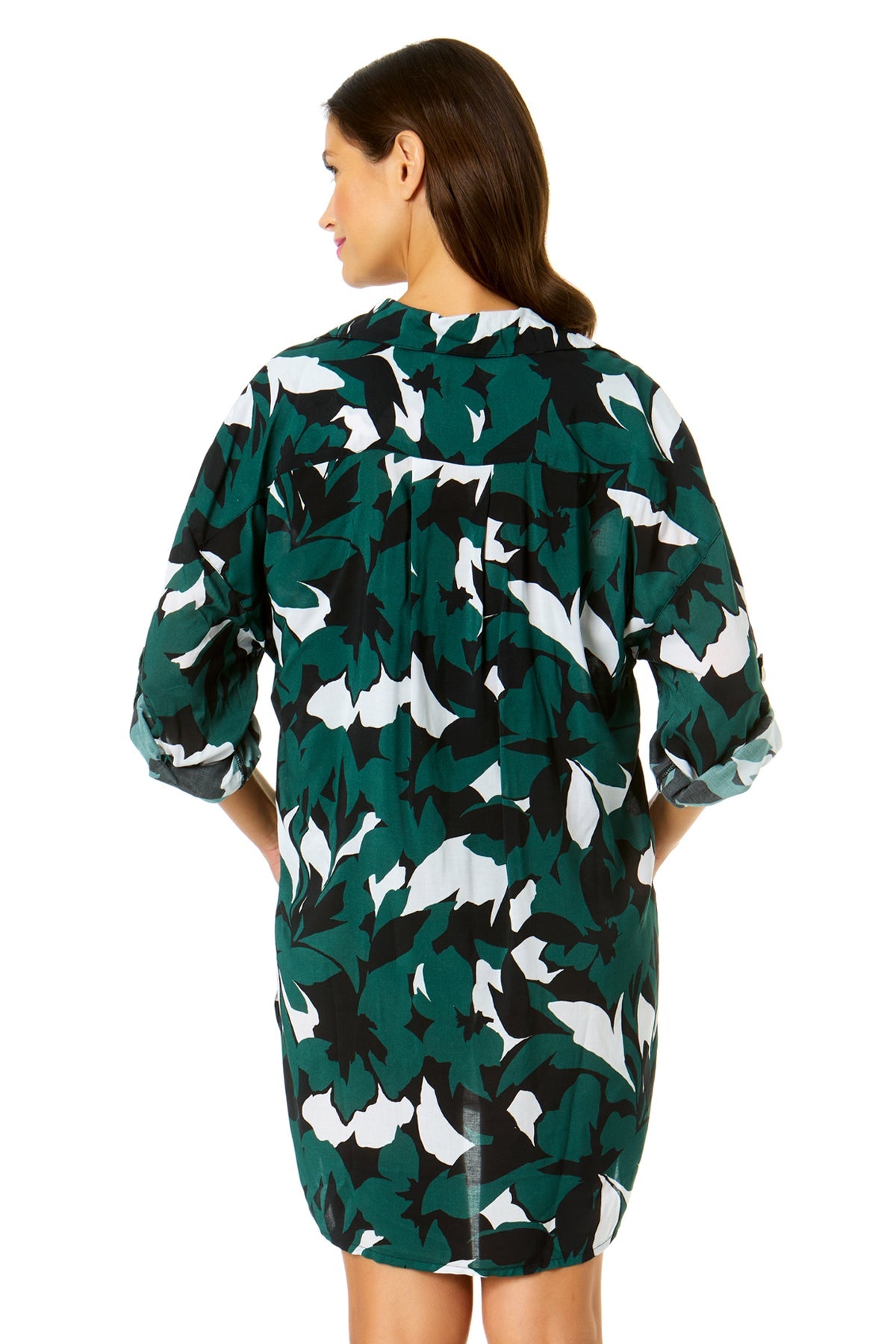 Women's Desert Bloom Button Down Shirt Swimsuit Cover Up