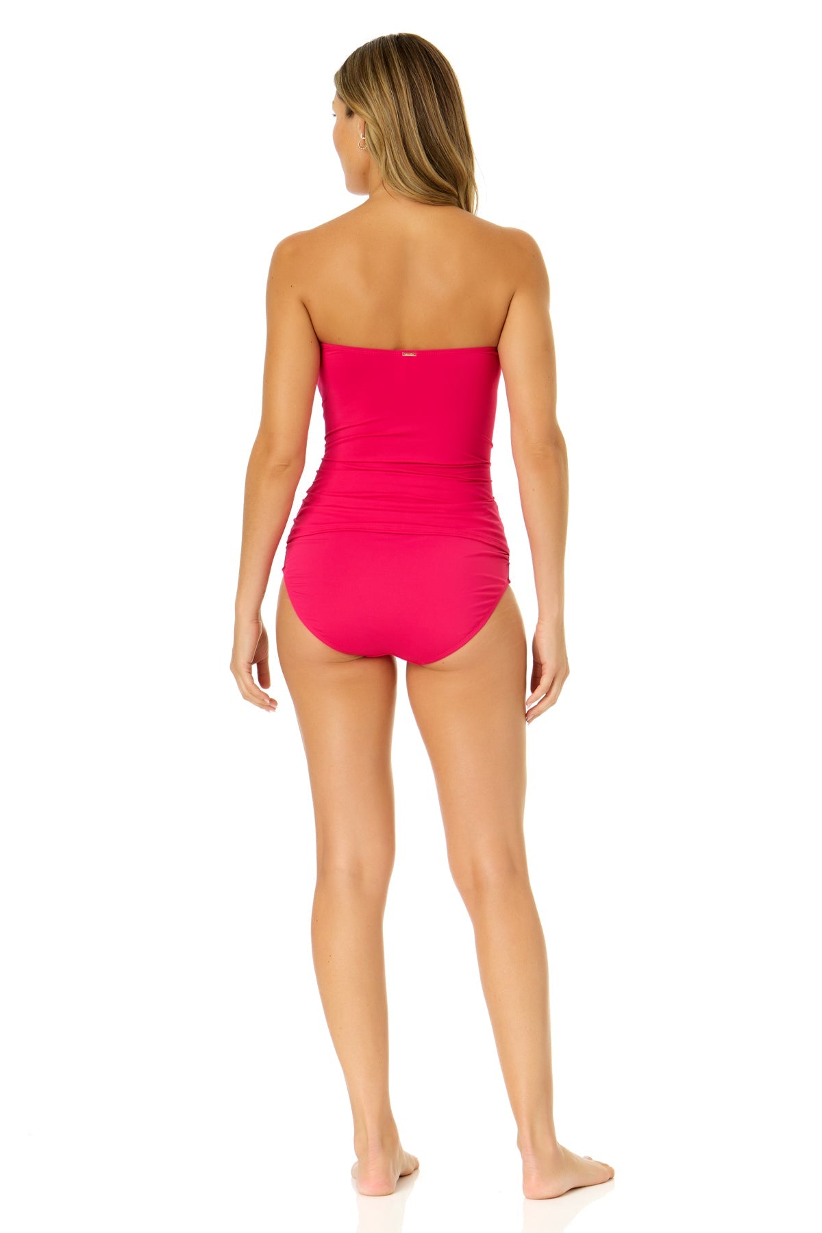 Women's Live In Color Twist Front Bandeaukini Swim Top
