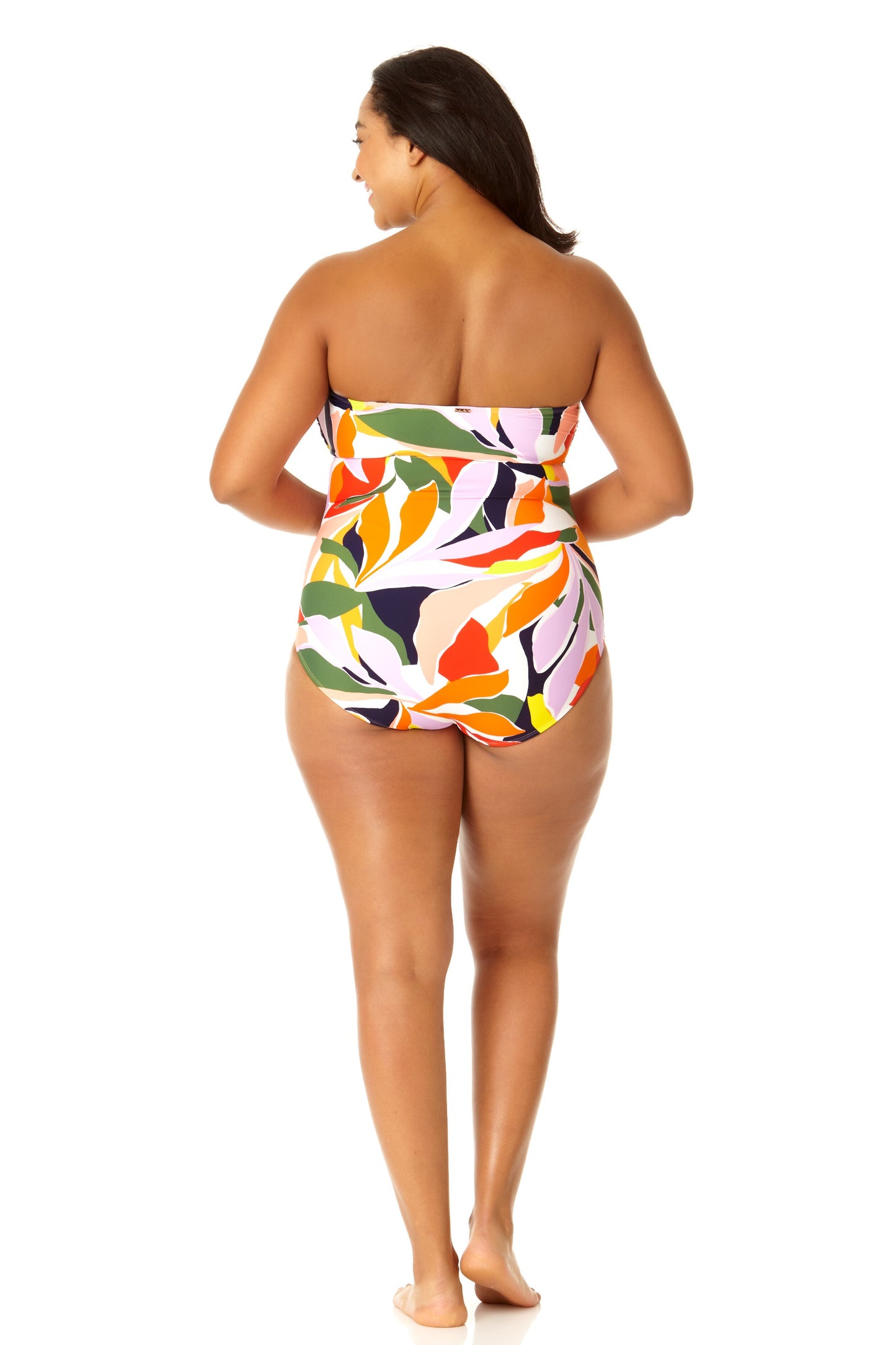 Anne Cole Plus - Women's Twist Front Shirred One Piece Swimsuit