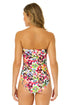 Women's Sun Blossom Twist Front Shirred One Piece Swimsuit
