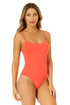 Women's Live In Color Vintage Lingerie Maillot One Piece Swimsuit