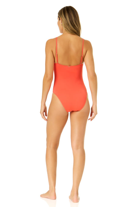 Women's Live In Color Vintage Lingerie Maillot One Piece Swimsuit