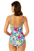 Women's Amalfi Floral Shirred Front V Neck One Piece Swimsuit