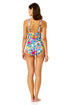 Women's Amalfi Floral Soft Band Shirred One Piece Swimsuit