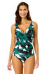 Women's Desert Bloom Soft Band Shirred One Piece Swimsuit