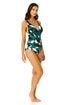 Women's Desert Bloom Soft Band Shirred One Piece Swimsuit