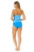 Women's Midnight Floral Twist Front Bandeaukini Swim Top