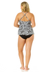 Women's Wild Cat Ring Easy Tankini Swim Top