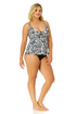 Women's Wild Cat Ring Easy Tankini Swim Top