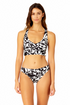 Women's Optical Illusion Halter Banded Bra Swim Top