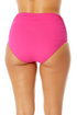 Women's Live in Color Convertible High Waist Shirred Swim Bottom
