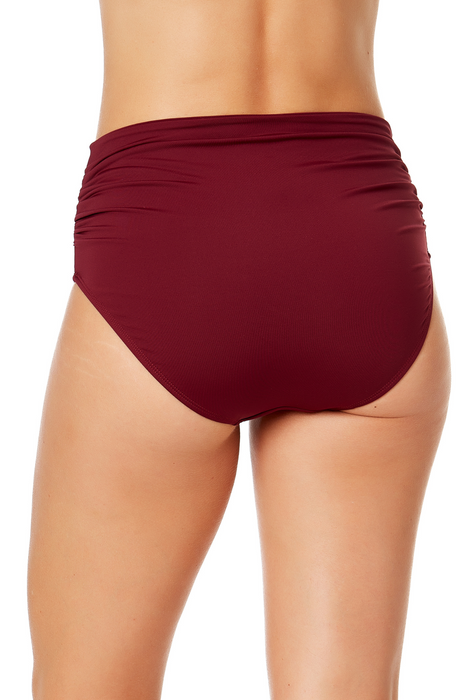 Women's Live In Color Convertible High Waist Shirred Swim Bottom