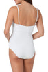 Anne Cole - Classic Moderate Leg Maillot One Piece White Swimsuit