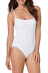 Anne Cole - Classic Moderate Leg Maillot One Piece White Swimsuit