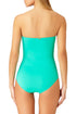 Anne Cole - Shirred Bandeau One Piece Swimsuit