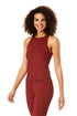 Anne Cole Active - Women's High Neck Racer Back Tank Top
