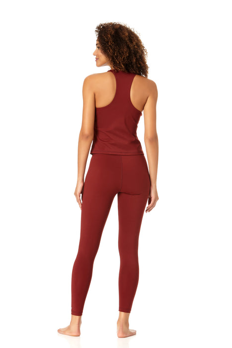 Anne Cole Active - Women's High Neck Racer Back Tank Top