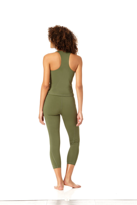 Anne Cole Active - Women's High Neck Racer Back Tank Top