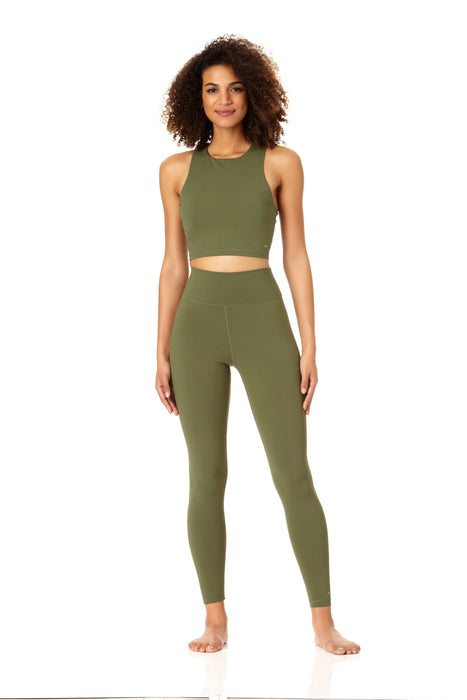 Anne Cole Active - Women's High Neck Crop Top