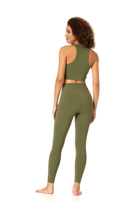 Anne Cole Active - Women's High Neck Crop Top