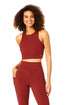 Anne Cole Active - Women's High Neck Crop Top