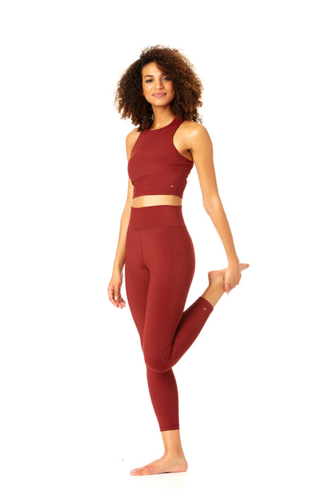 Anne Cole Active - Women's High Neck Crop Top