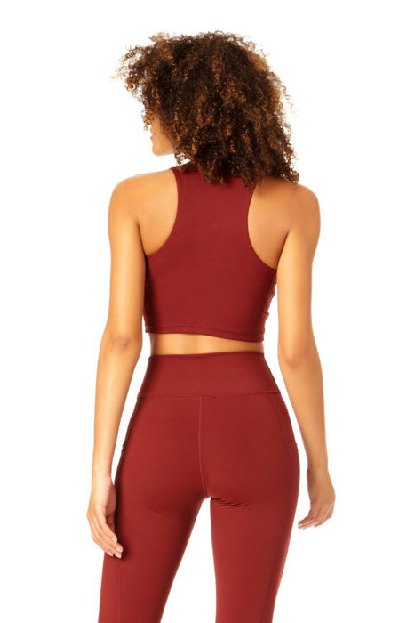 Anne Cole Active - Women's High Neck Crop Top