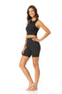 Anne Cole Active - Women's High Neck Crop Top