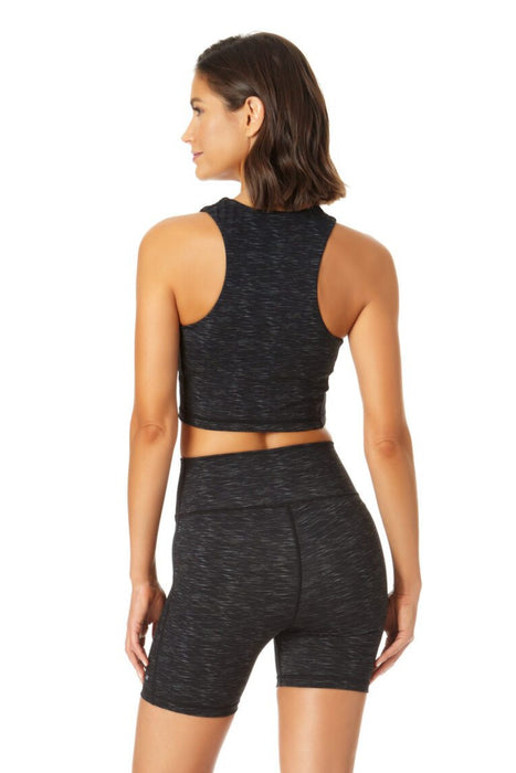 Anne Cole Active - Women's High Neck Crop Top