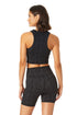 Anne Cole Active - Women's High Neck Crop Top
