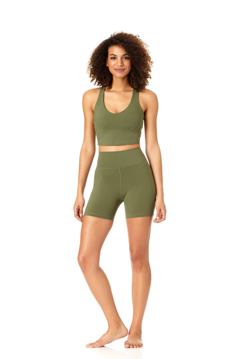 Anne Cole Active - V Neck Crop Top