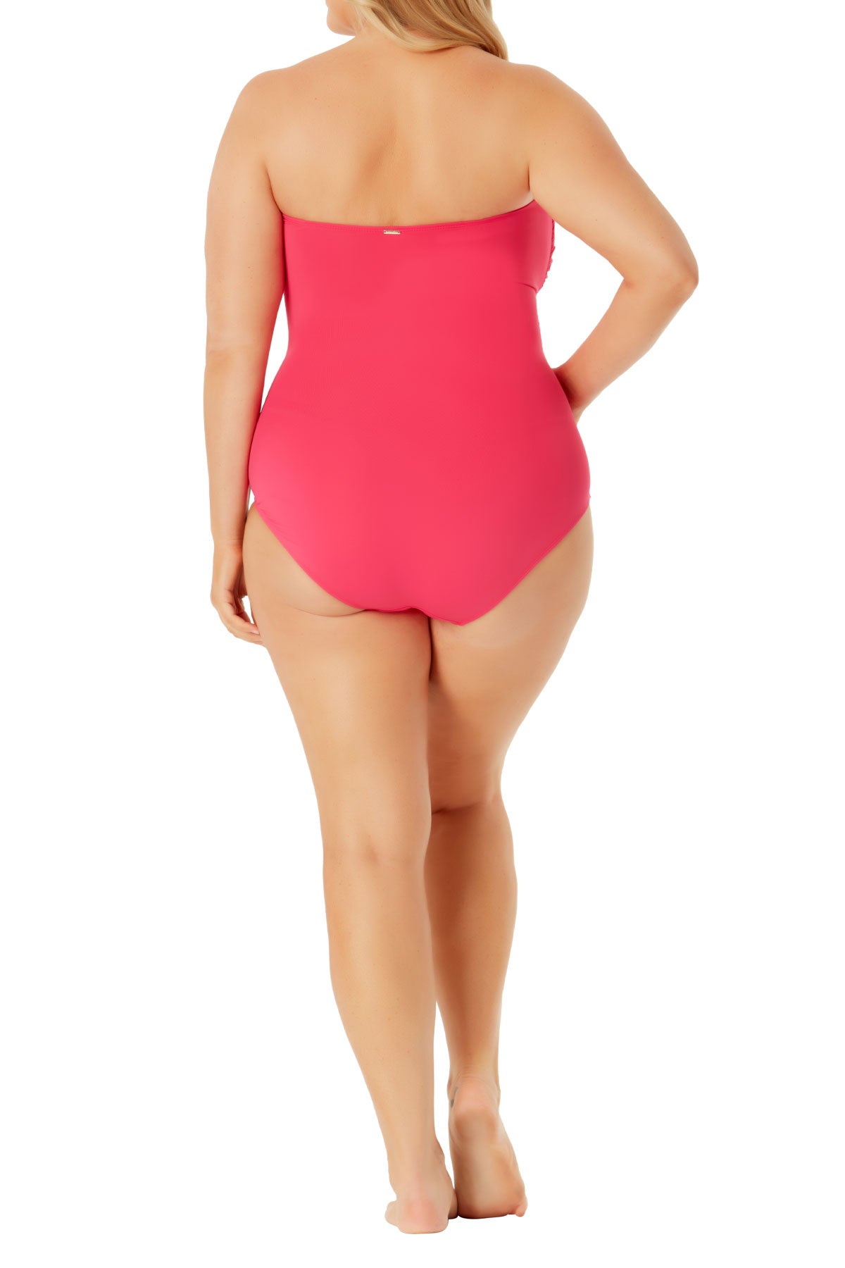 Anne Cole Plus - Twist Front Shirred One Piece