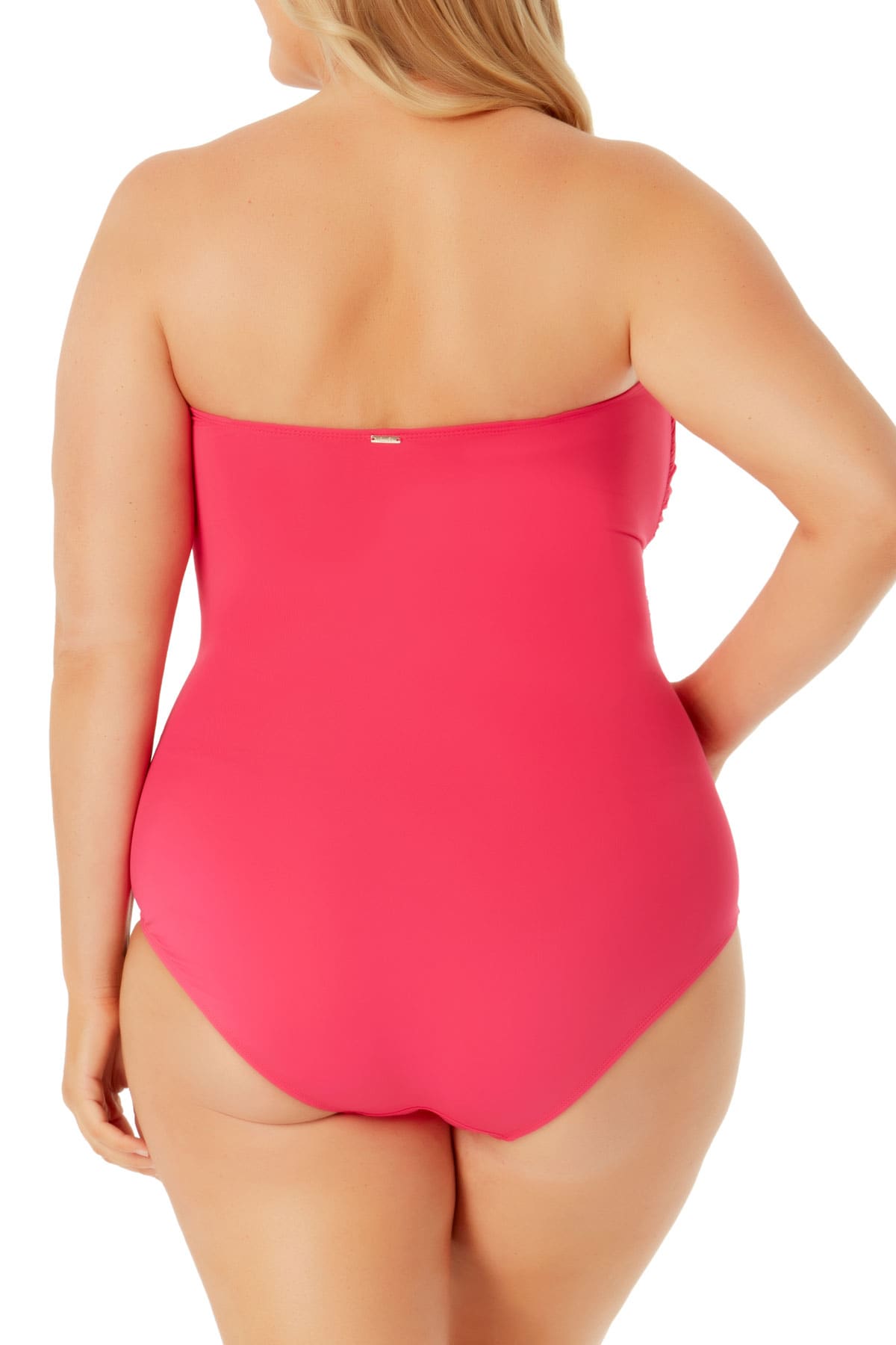 Anne Cole Plus - Twist Front Shirred One Piece
