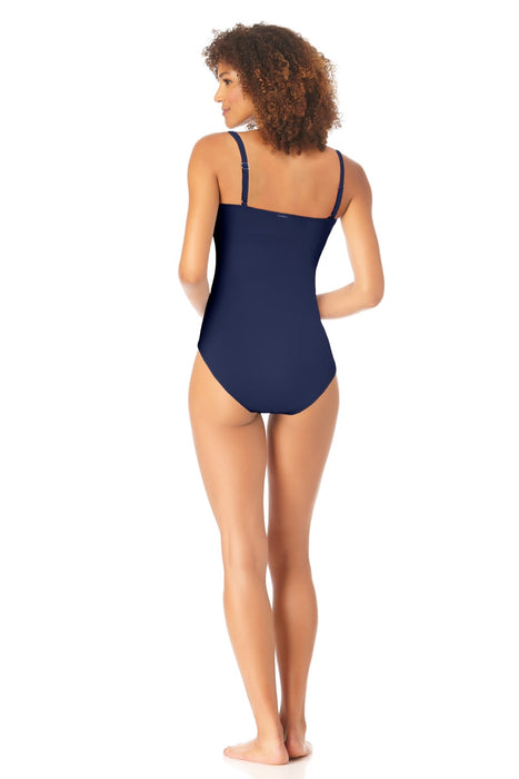 Anne Cole - Long Torso Lingerie Maillot One Piece Swimsuit