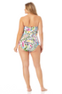 Anne Cole Plus - Twist Front Shirred One Piece Swimsuit