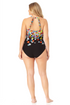 Anne Cole Plus - High Neck With Ruffle Straps One Piece Swimsuit