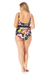 Anne Cole Plus - Ring Belt Scoop One Piece Swimsuit
