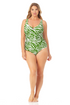 Anne Cole Plus - V Wire One Piece Swimsuit