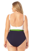 Anne Cole Plus - Belted Scoop Neck One Piece Swimsuit