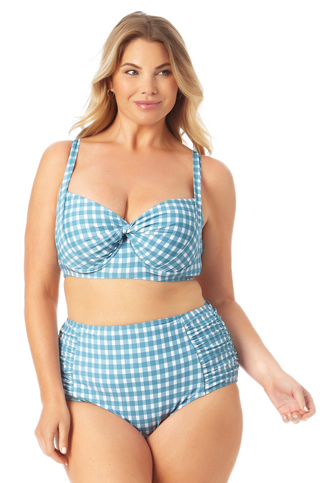 Anne Cole Plus - Retro Underwire Bikini Swim Top
