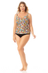 Anne Cole Plus - Twist Front Underwire Tankini Swim Top