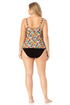 Anne Cole Plus - Twist Front Underwire Tankini Swim Top