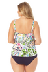 Anne Cole Plus - Retro Twist Front Underwire Tankini Swim Top