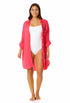 Anne Cole - Women's Button Down Shirt Swimsuit Cover Up