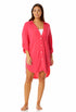 Anne Cole - Women's Button Down Shirt Swimsuit Cover Up