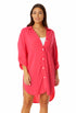 Anne Cole - Women's Button Down Shirt Swimsuit Cover Up