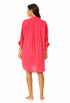 Anne Cole - Women's Button Down Shirt Swimsuit Cover Up