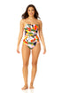 Anne Cole - Women's Twist Front Shirred One Piece Swimsuit