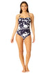 Anne Cole - Women's Twist Front Shirred One Piece Swimsuit